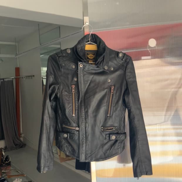 바이커 레더자켓 