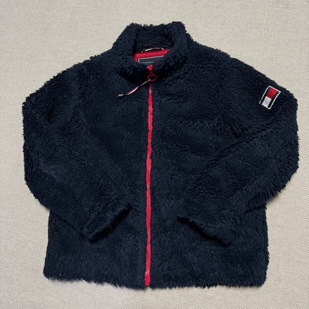 타미힐피거 빅로고 플리스 자켓