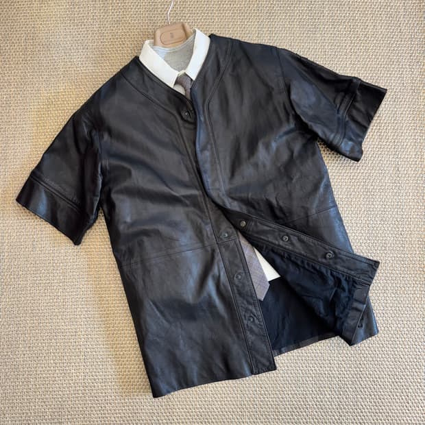 Marcelo Burlon 이탈리아 최상급 양가죽 베이스볼 자켓 셔츠