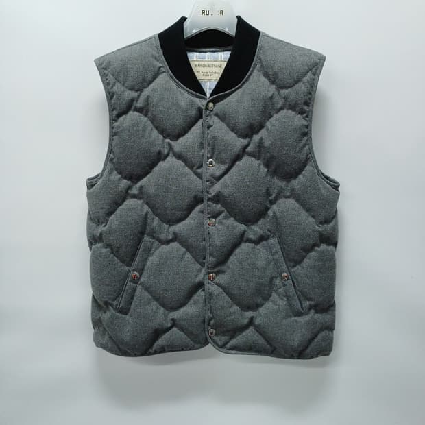 메종키츠네 덕다운 퀼팅 패딩조끼 (여성66~66반)