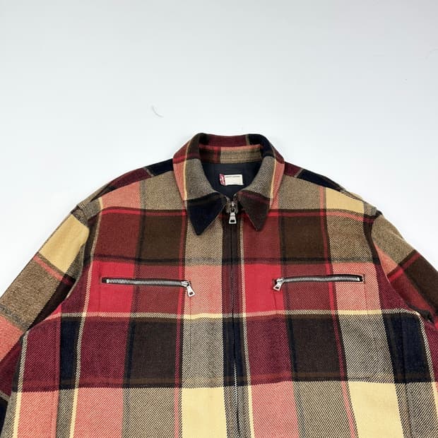 리바이스 오리지널 레드 탭 울 체크자켓 (XL)