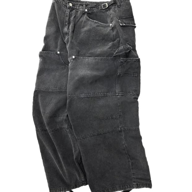 [1] 논노드 더블니 커버 팬츠 빈티지 블랙