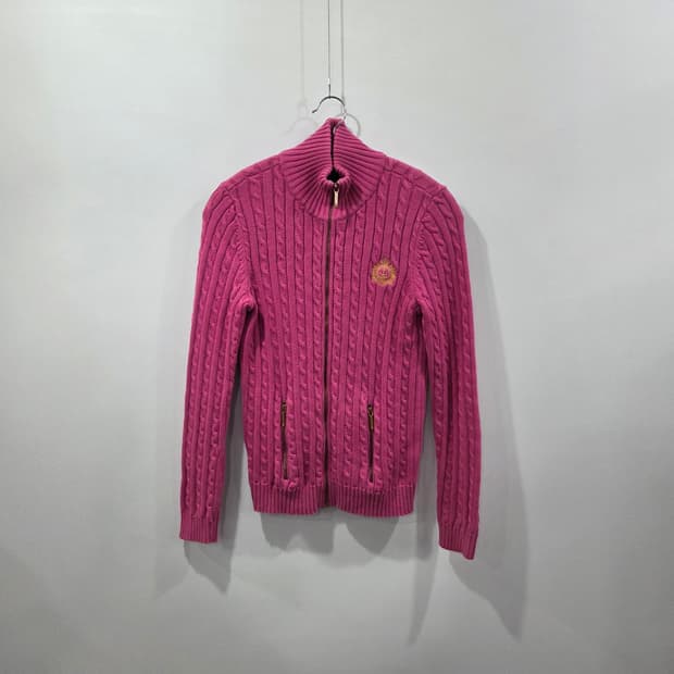 로렌랄프로렌 우먼 케이블 니트 집업 S 