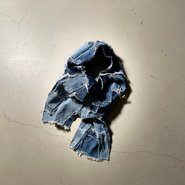  KZ ATELIER – H•d Vintage Denim Scarf