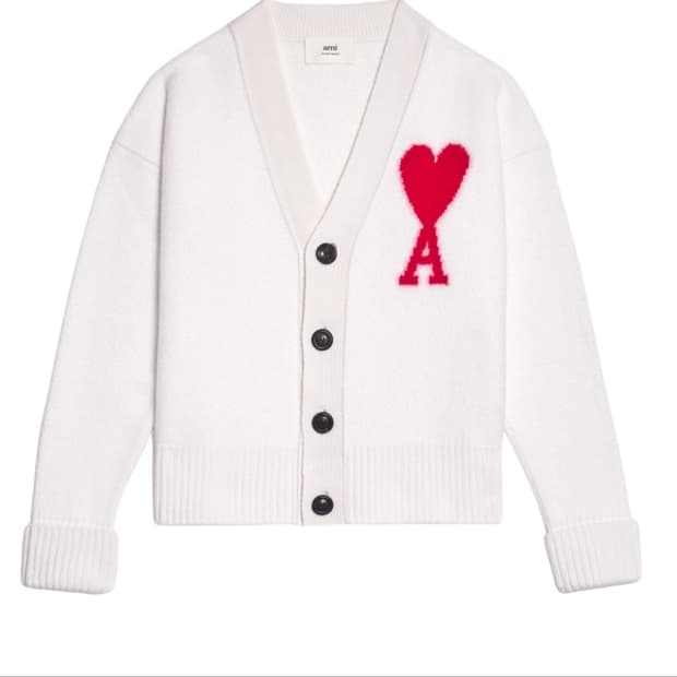 아미 빅하트 가디건 오프화이트