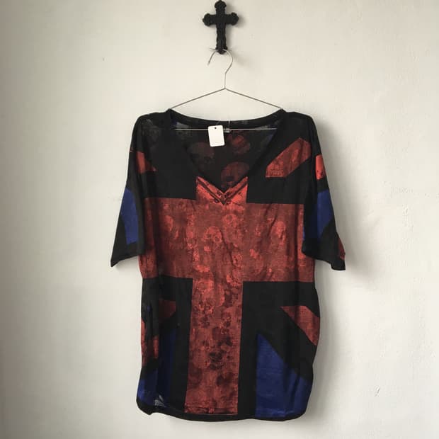 Glad news skull cross point t shirt