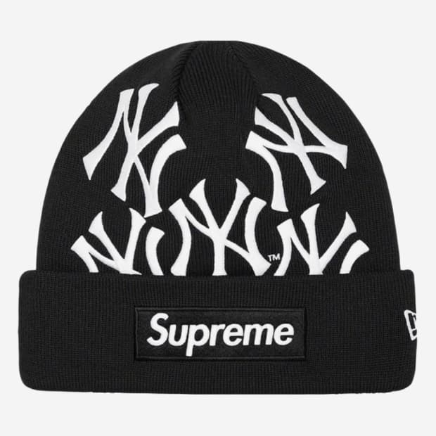 Supreme x New Era Box Logo Beanie Black