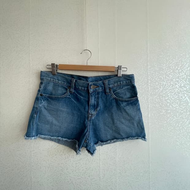 로우웨이스트  데님 미니 숏팬츠 M