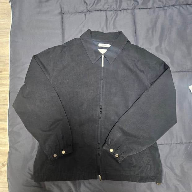 아르반 바틱 다잉 더블 포켓 카라 자켓 블랙