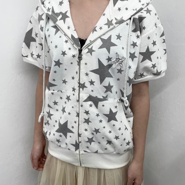 y2k 스타 하프 집업