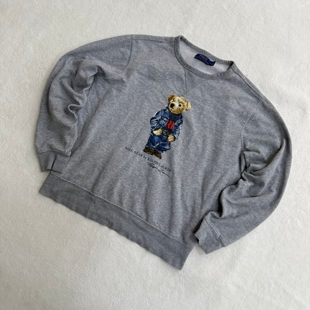 M 폴로랄프로렌 베어 플리스 맨투맨 0323T