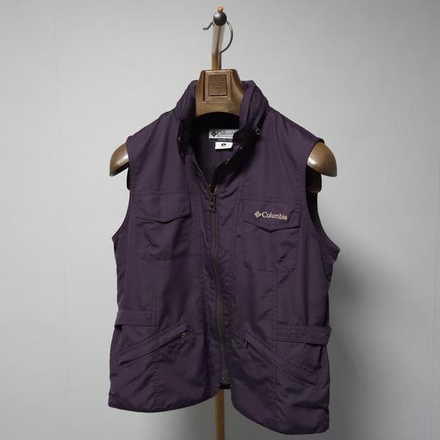 M ) 컬럼비아 여성 퍼플 등산 캠핑 조끼