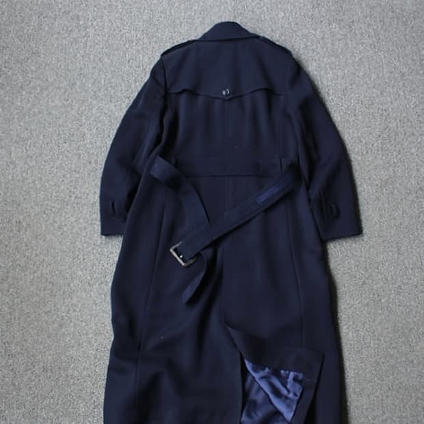 Sanyo 네이비 트렌치코트