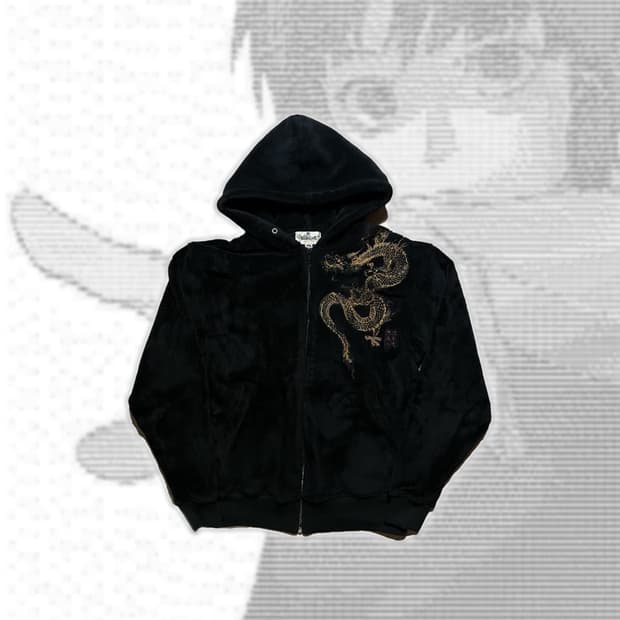 카라쿠리타마시 후리스 집업