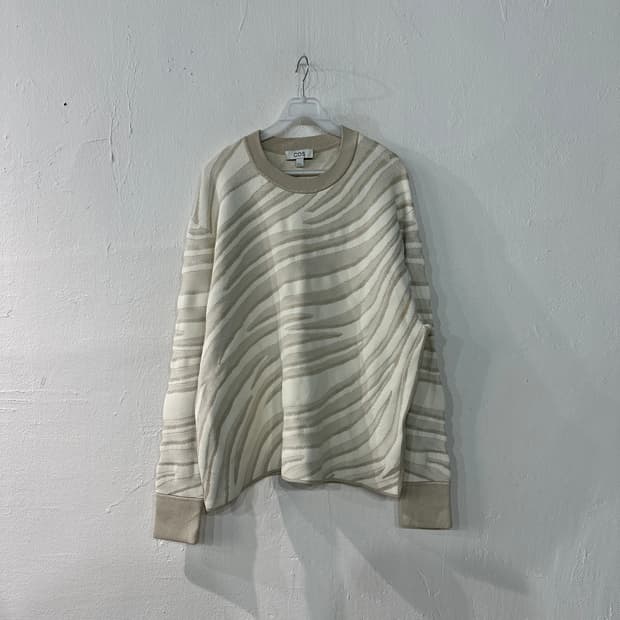 COS 코스 오버핏 패턴니트 M