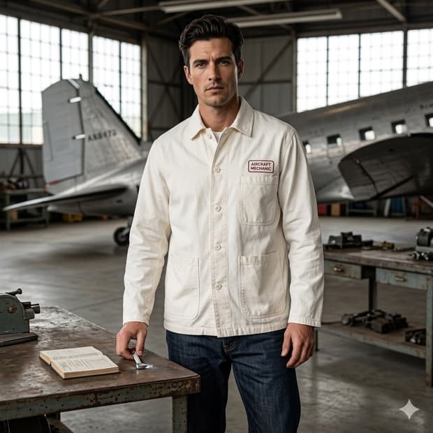 GLOBAL WORK 워크 자켓 아이보리 L