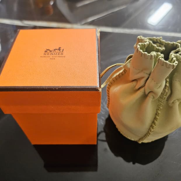 Hermès에르메스 복주머니 미니  파우치