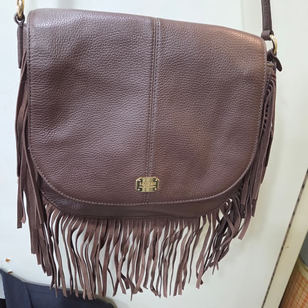 랄프로렌 프린지 테슬 크로스백