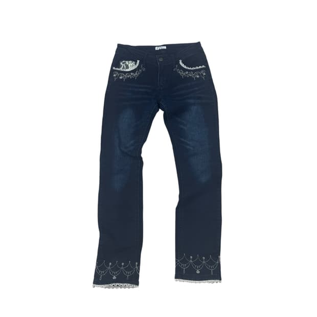 Axes femme frill denim pants