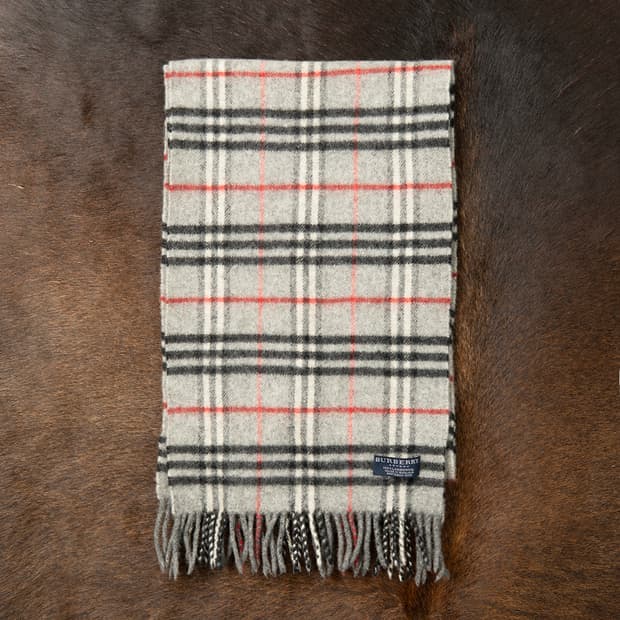 [정품] 00s 버버리 런던 램스울 노바체크 머플러 