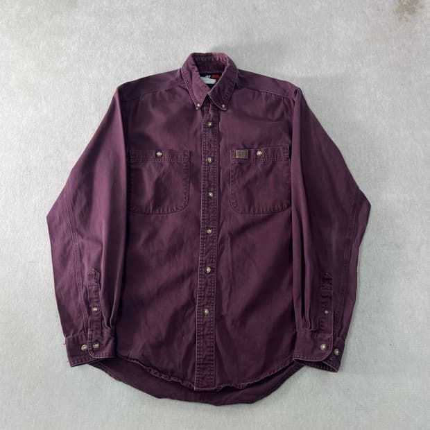 100 랭글러 00s 릭스 워크웨어 코튼셔츠 