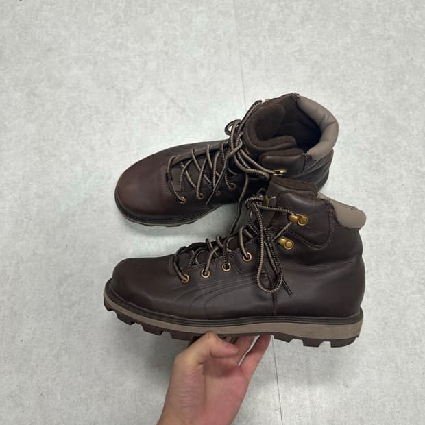 푸마 레더 하이킹 부츠  