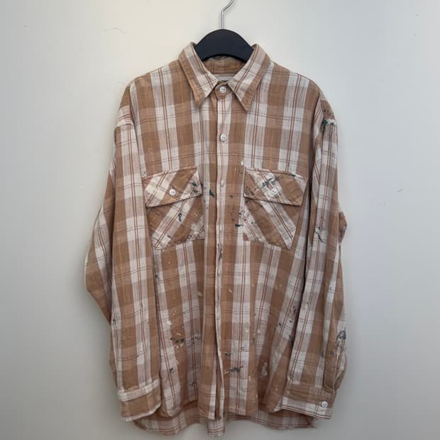 Bowwow 페인트 플란넬 셔츠 M