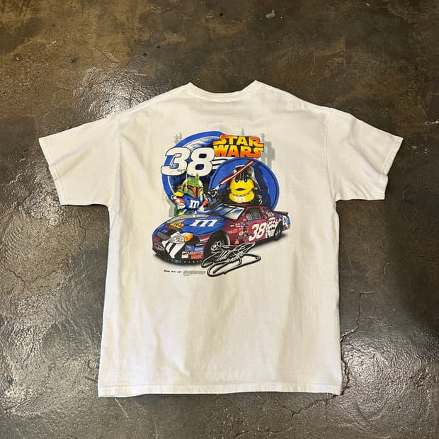 00s Hase 스타워즈 NASCAR 프린팅 반팔티 XL