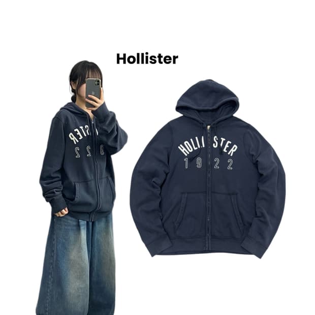 홀리스터 아치로고 후드집업