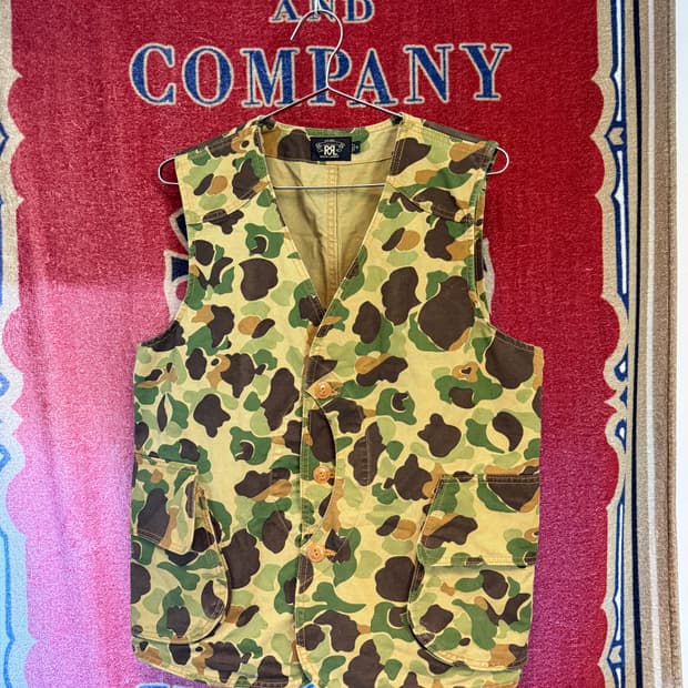 더블알엘 RRL Duck Hunter Camo Vest XL