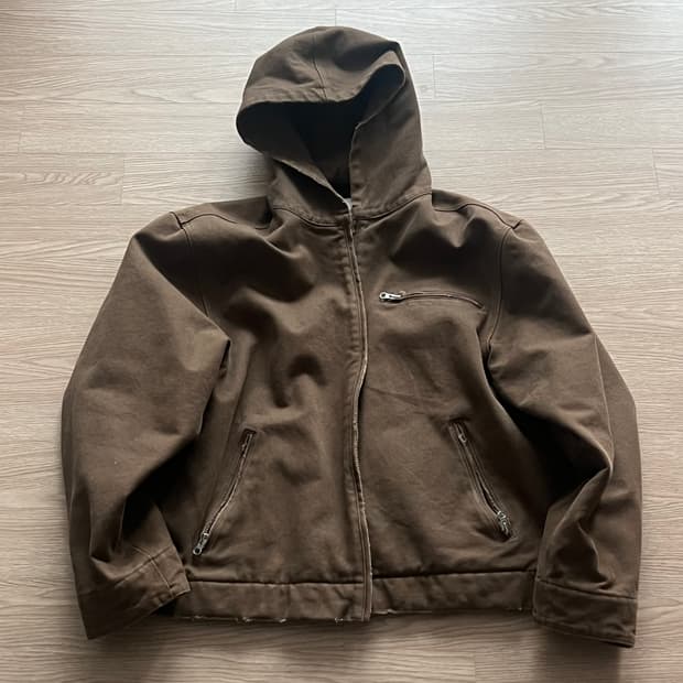 [Nocle] 캔버스 워크 후드집업 (3size)