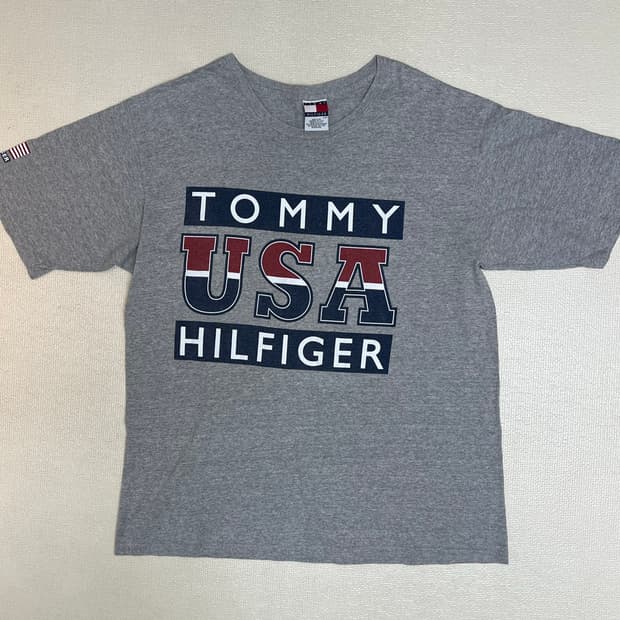 00s 미국생산 타미힐피거 빅로고 티셔츠 L사이즈ㅗ