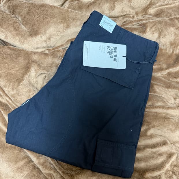 칼하트wip 레귤러 카고팬츠 블랙 36