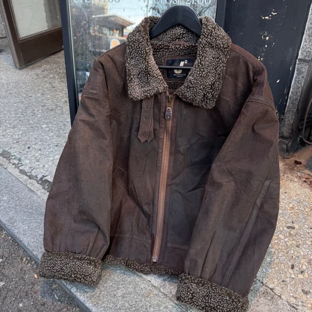 Mr.Junko Jeans 돈피 무스탕 가죽자켓 