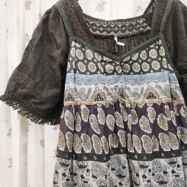 (지구샵) 히피 원피스 2세트 