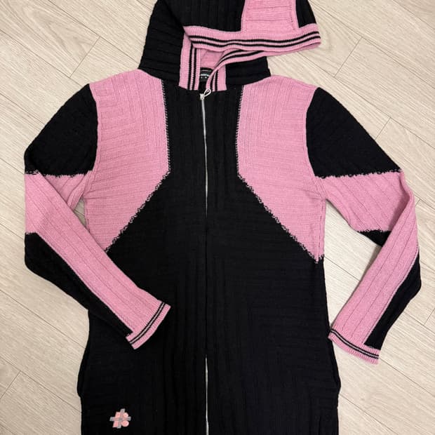 키코 코스타디노브 다코타 니트 집업 핑크