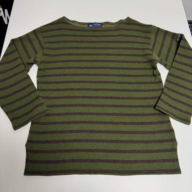 세인트제임스 made 스트라이 프 줄무늬 울 니트 M