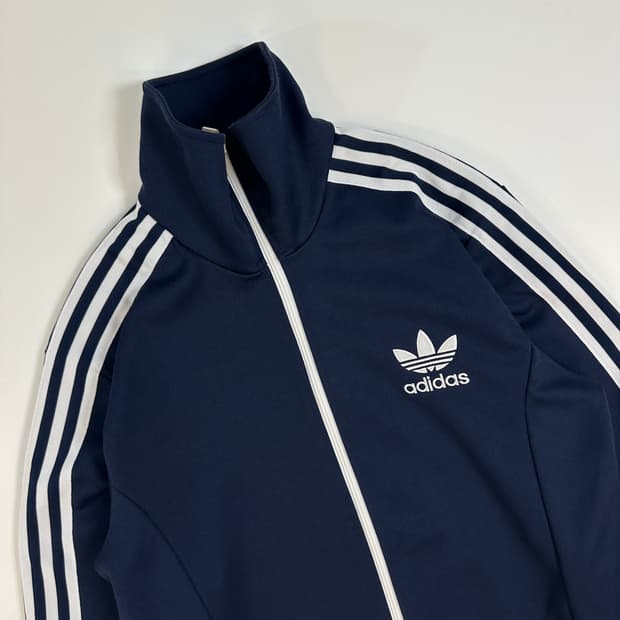 아디다스 adidas  네이비 져지 트랙탑 하이넥 (95-100)