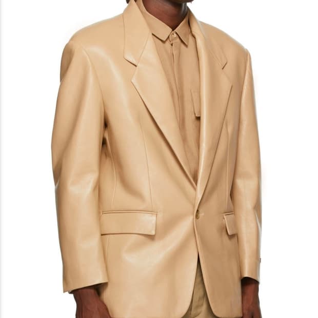 피어오브갓 7th 레더자켓 탄 52