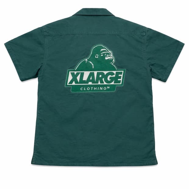 XLARGE 빅로고 반팔 셔츠 / 그린 스트릿 셔츠