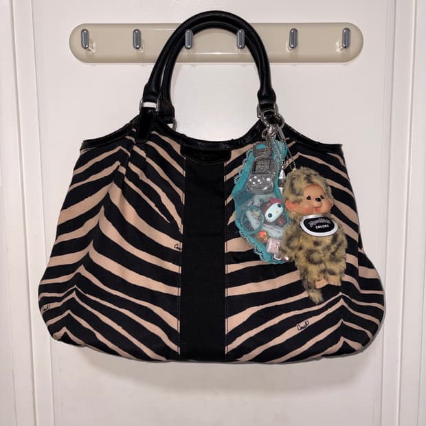 Coach zebra pattern bag