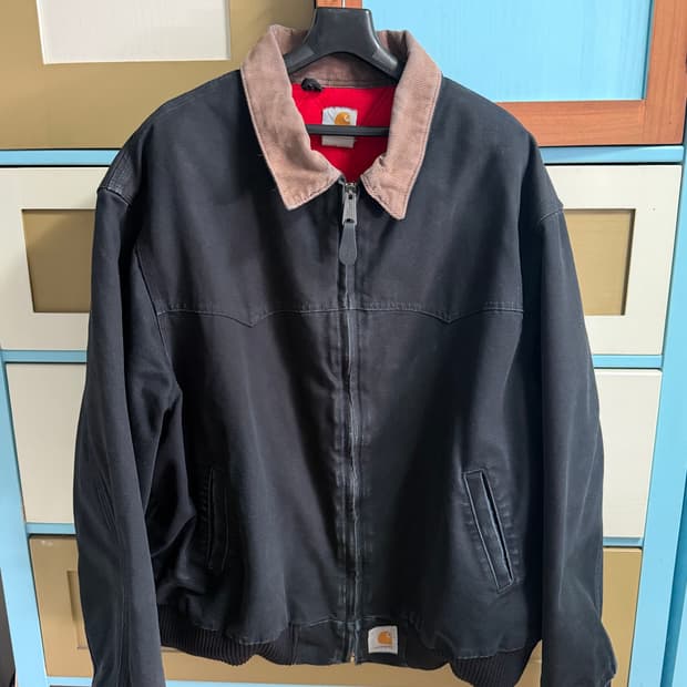 빈티지 칼하트 산타페 J13 블랙 올드 자켓 2XL