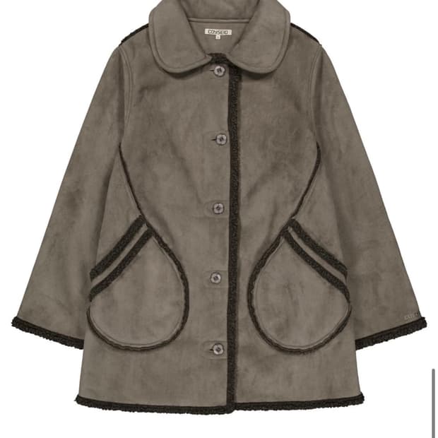 코이세이오 라운드 칼라 스웨이드 재킷 브라운 1사이즈