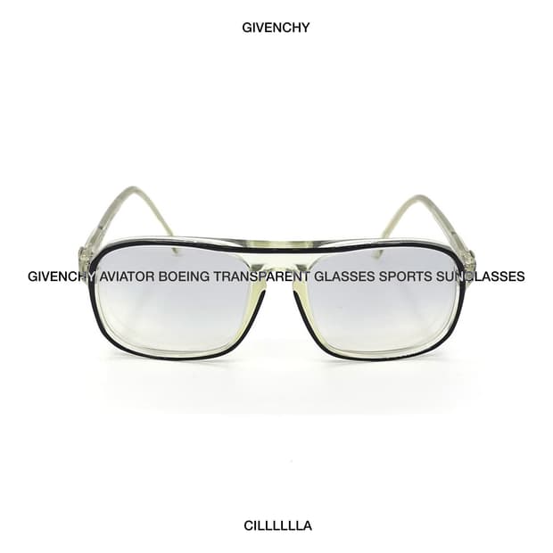 GIVENCHY 지방시 에비에이터 보잉 투명 안경 스포츠 선글라스