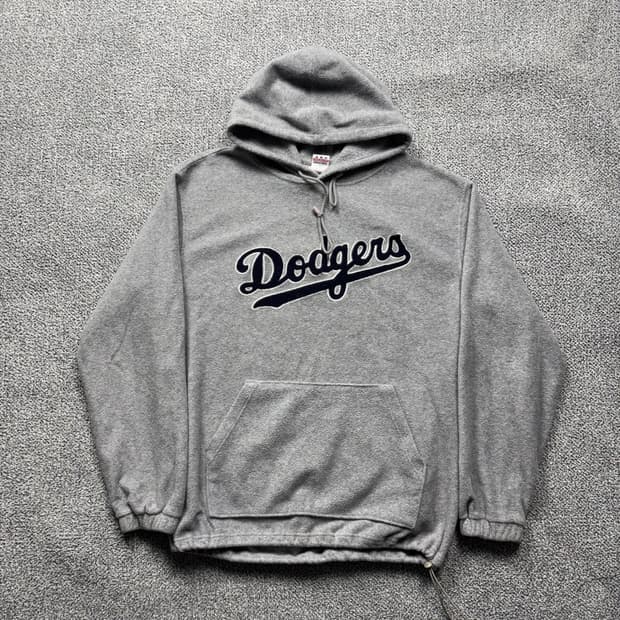 MLB 올드스쿨 LA 다저스 플리스 후드티