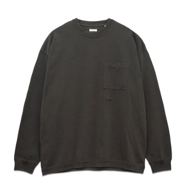 나나미카 OOAL L/S 포켓 티 차콜