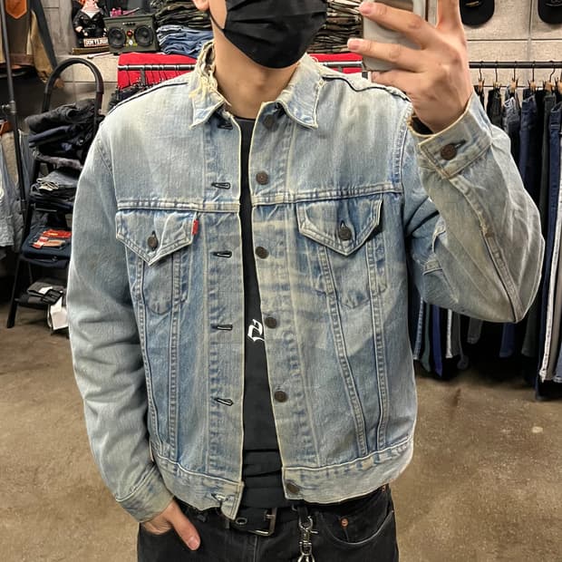 70s Levis 데님 트러커 자켓 (100-105)