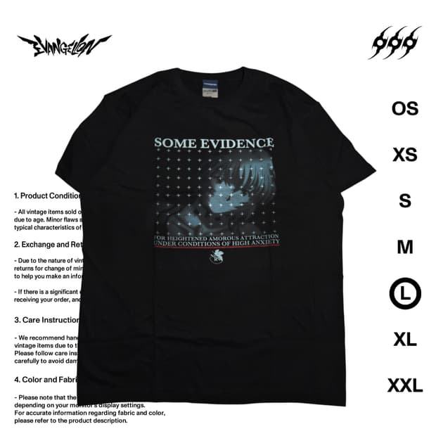 코스파 에반게리온 레이 L사이즈 반팔티셔츠