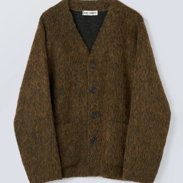 [48] Our legacy 아워레가시 모헤어 가디건 브라운