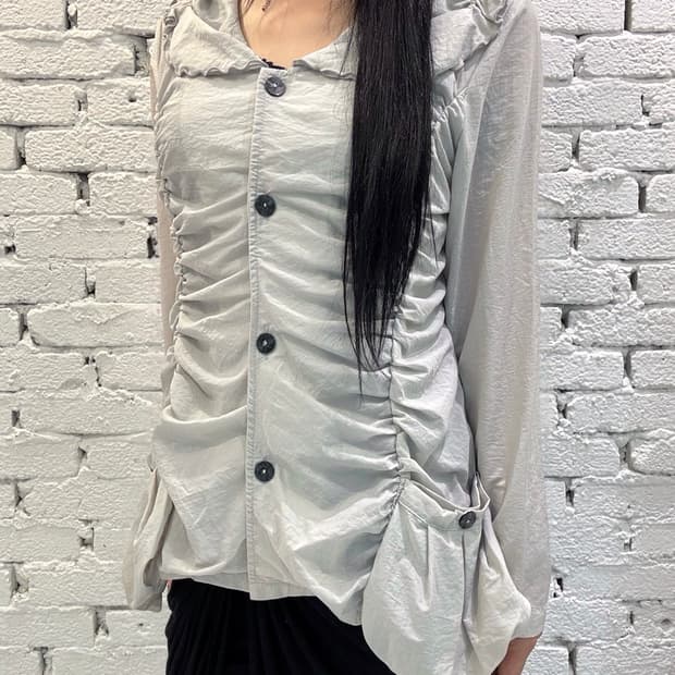 Ruched Sailor Pocket Jacket